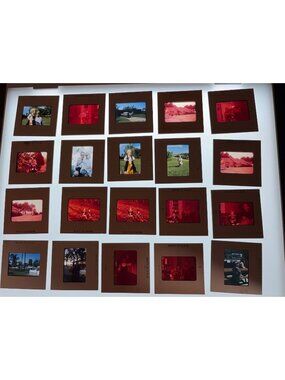 Vintage 35mm Photo Slides Lot 20 Kodak Ektachrome Family Kids Car House 1960s